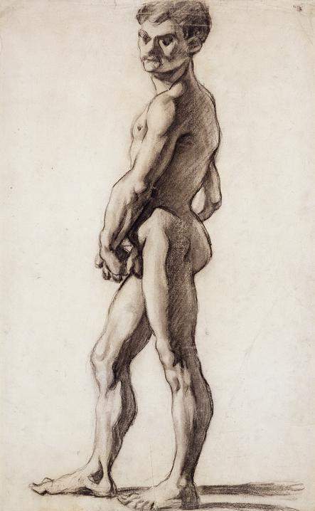 A male nude — Поль Сезанн