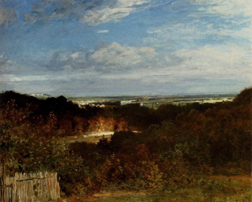 A View Towards The Seine From Suresnes — Констан Труайон