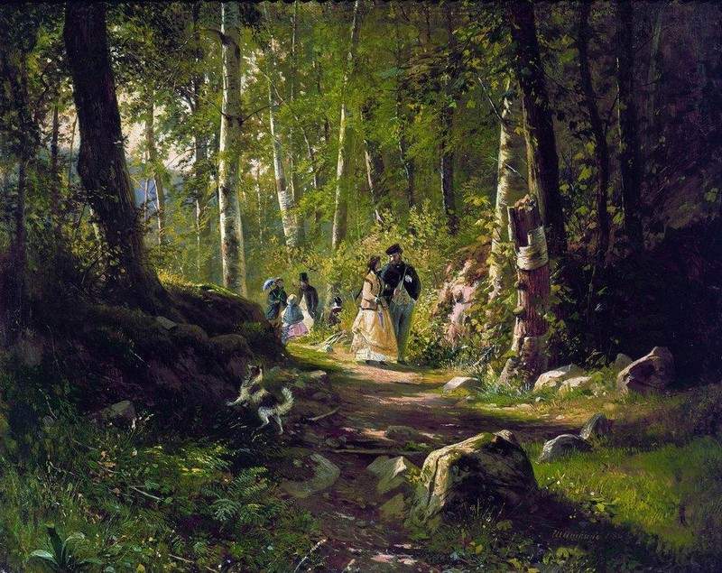 Прогулка в лесу — Иван Шишкин