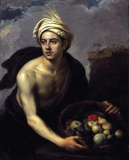 A Young Man with a Basket of Fruit — Бартоломе Эстебан Мурильо