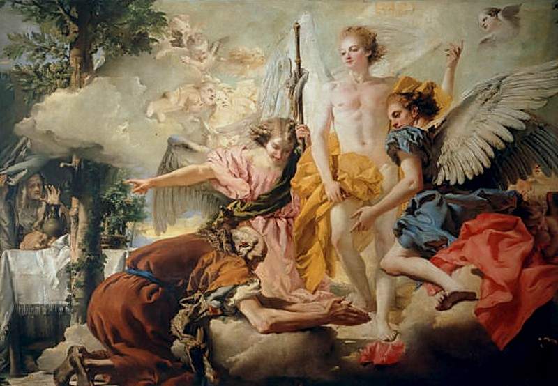 Abraham and the Three Angels — Джованни Баттиста Тьеполо