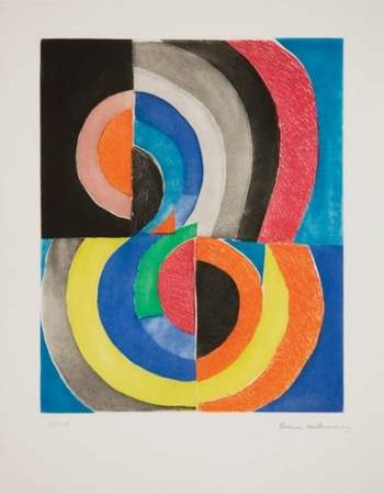Abstract Composition with Semicircles — Соня Делоне