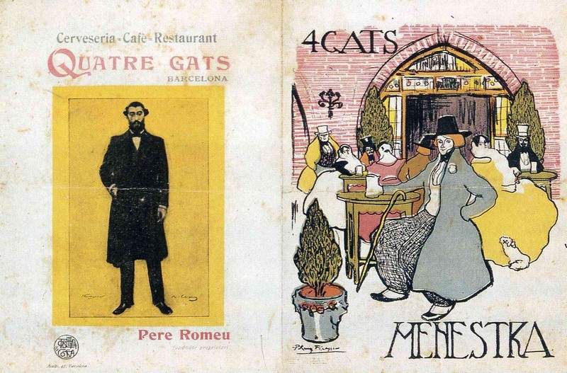 Реклама для таверны ‘Четыре кошки’ — Пабло Пикассо