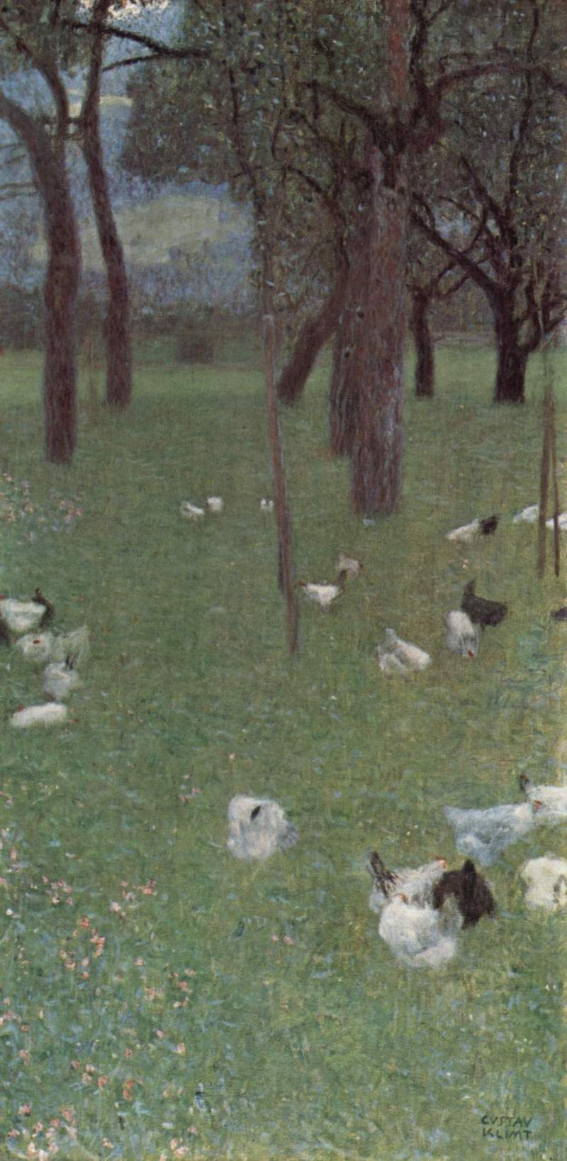 After the Rain (Garden with Chickens in St. Agatha) — Густав Климт