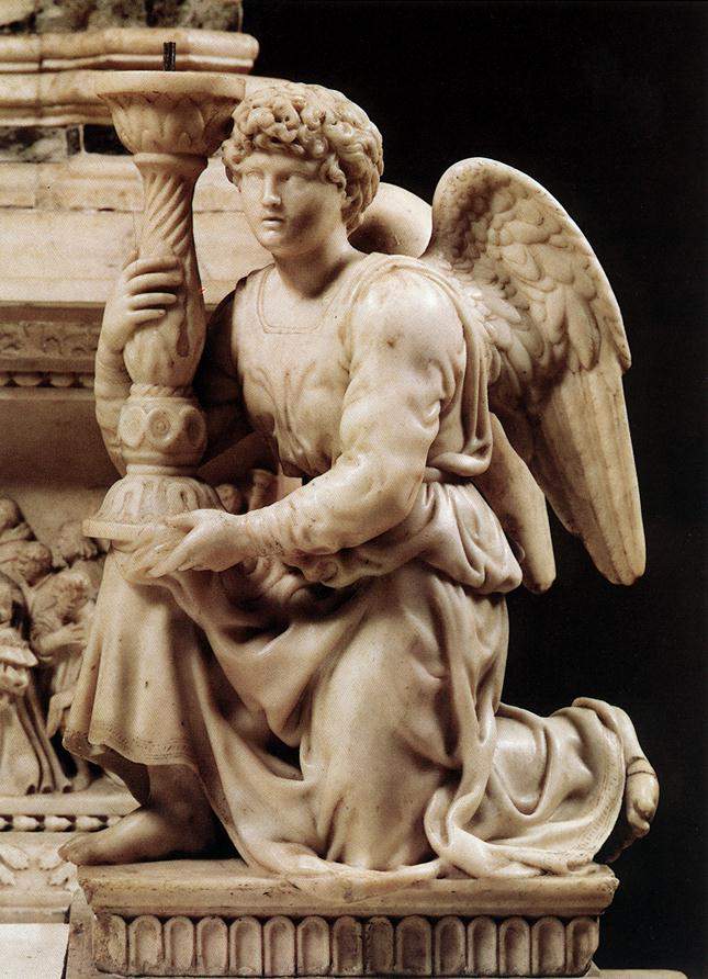 Angel with Candlestick — Микеланджело