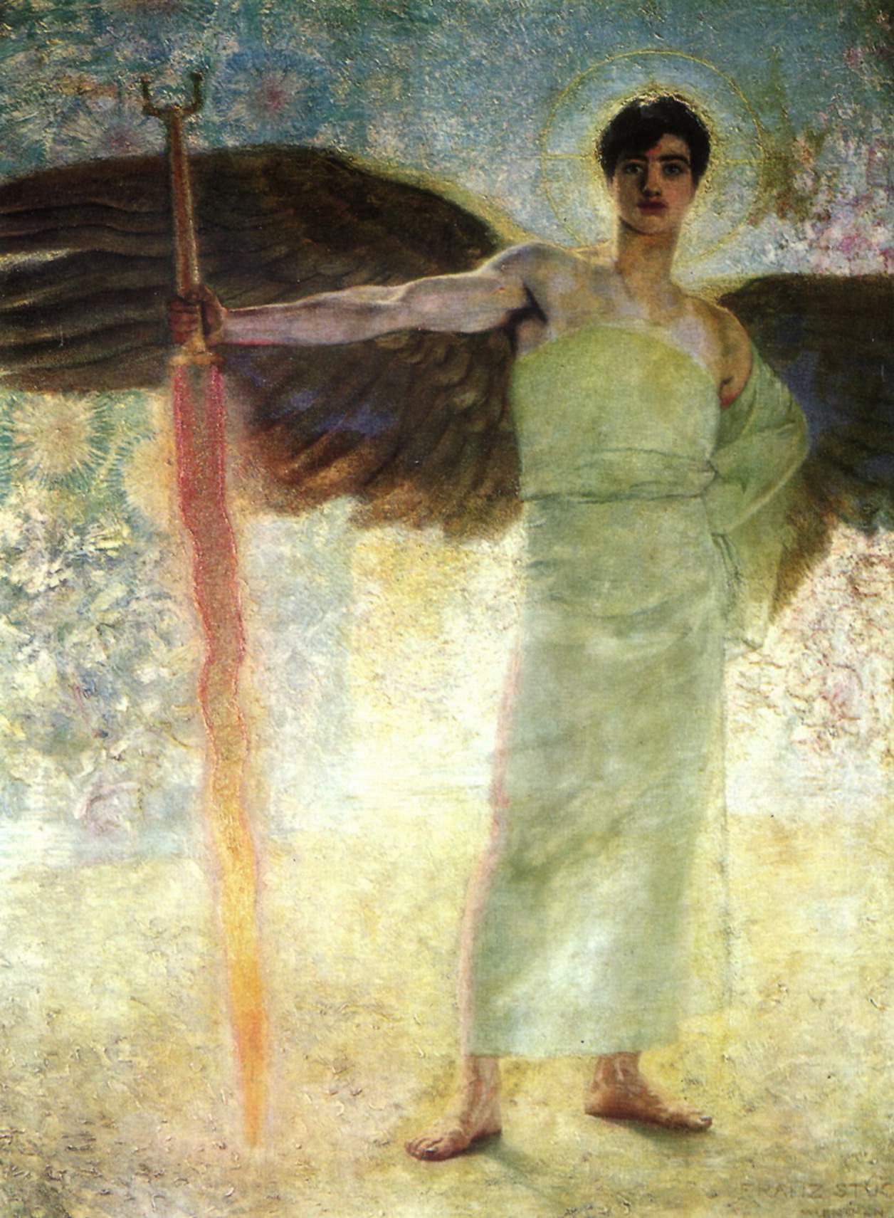 Angel with the Flaming Sword — Франц фон Штук
