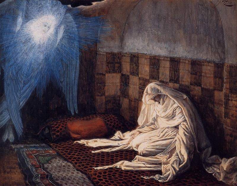 Annunciation, illustration for ‘The Life of Christ’ — Джеймс Тиссо