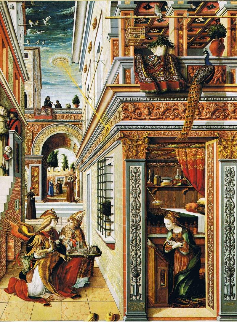 Annunciation with Saint Emidius — Карло Кривелли