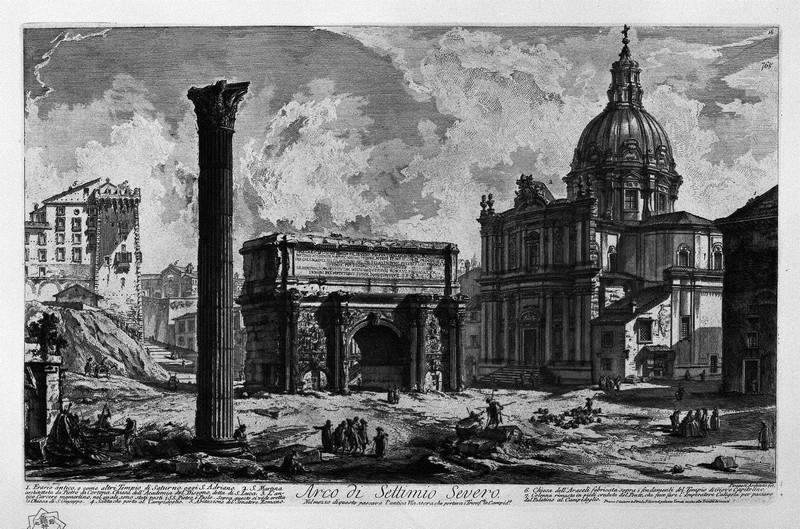 Arch of Septimius Severus — Джованни Баттиста Пиранези