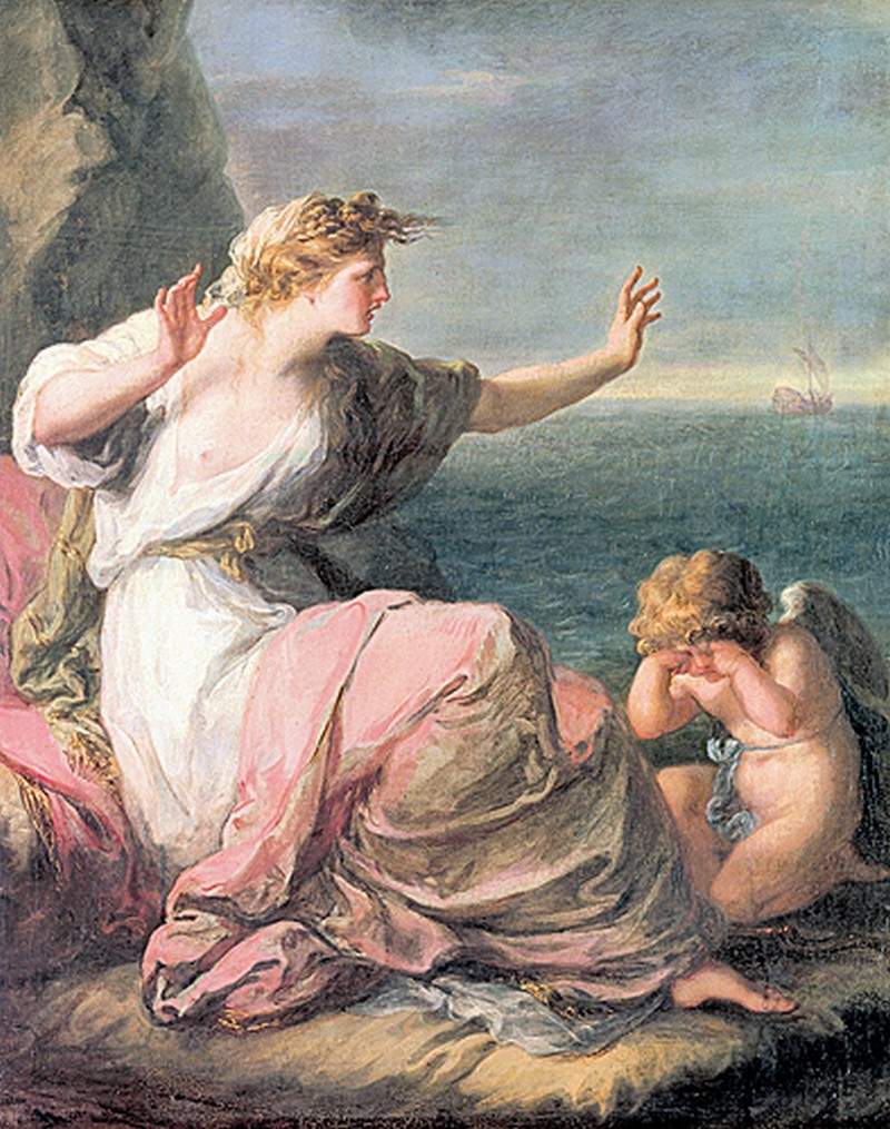 Ariadne left on the island of Naxos — Ангелика Кауфман