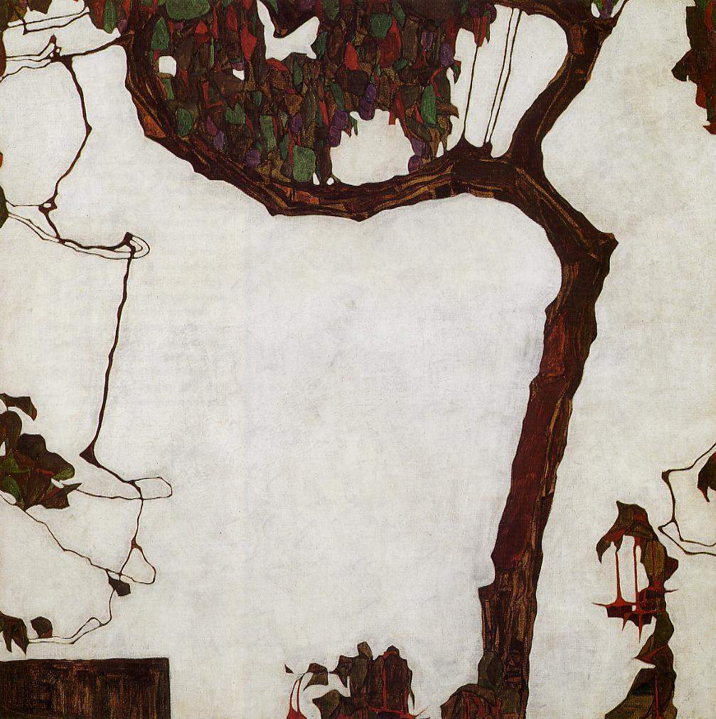 Autumn Tree with Fuchsias — Эгон Шиле