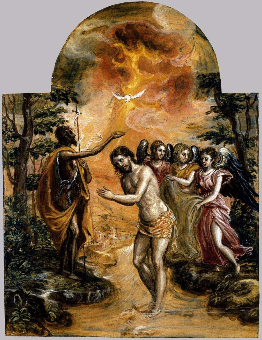 Крещение Христа — Эль Греко