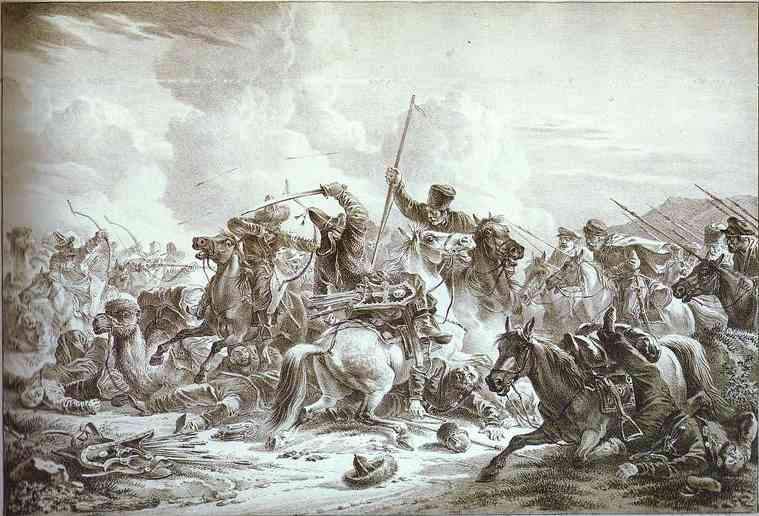 Battle of Cossaks with Kirgizes — Александр Орловский