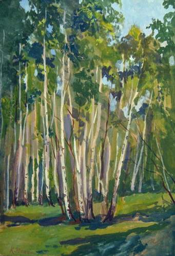 Birches at Noon — Константин Юон