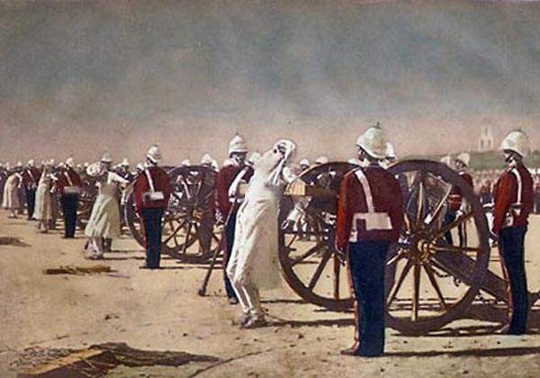 Blowing from Guns in British India — Василий Верещагин