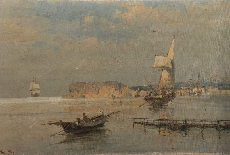 Boats in a port — Константинос Воланакис