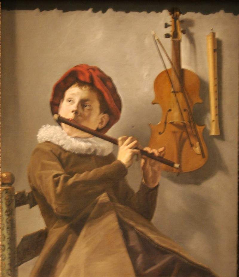 Boy Playing the Flute — Юдит Лейстер