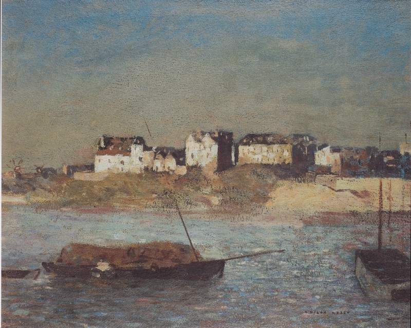 Breton harbour — Одилон Редон