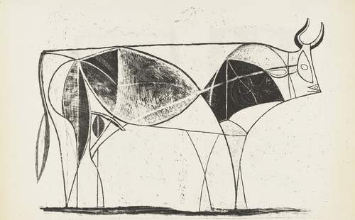 Bull (plate VIII) — Пабло Пикассо