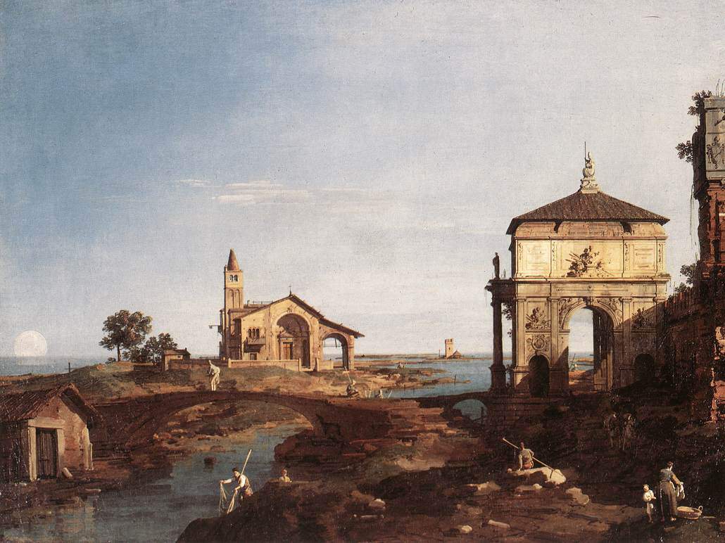 Capriccio with Venetian Motifs — Каналетто
