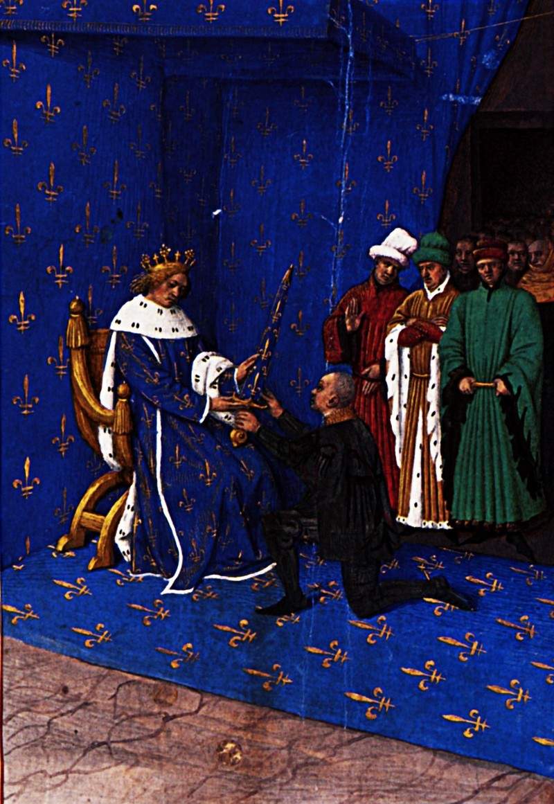 Charles V gives the sword of constable to Bertrand du Guesclin — Жан Фуке