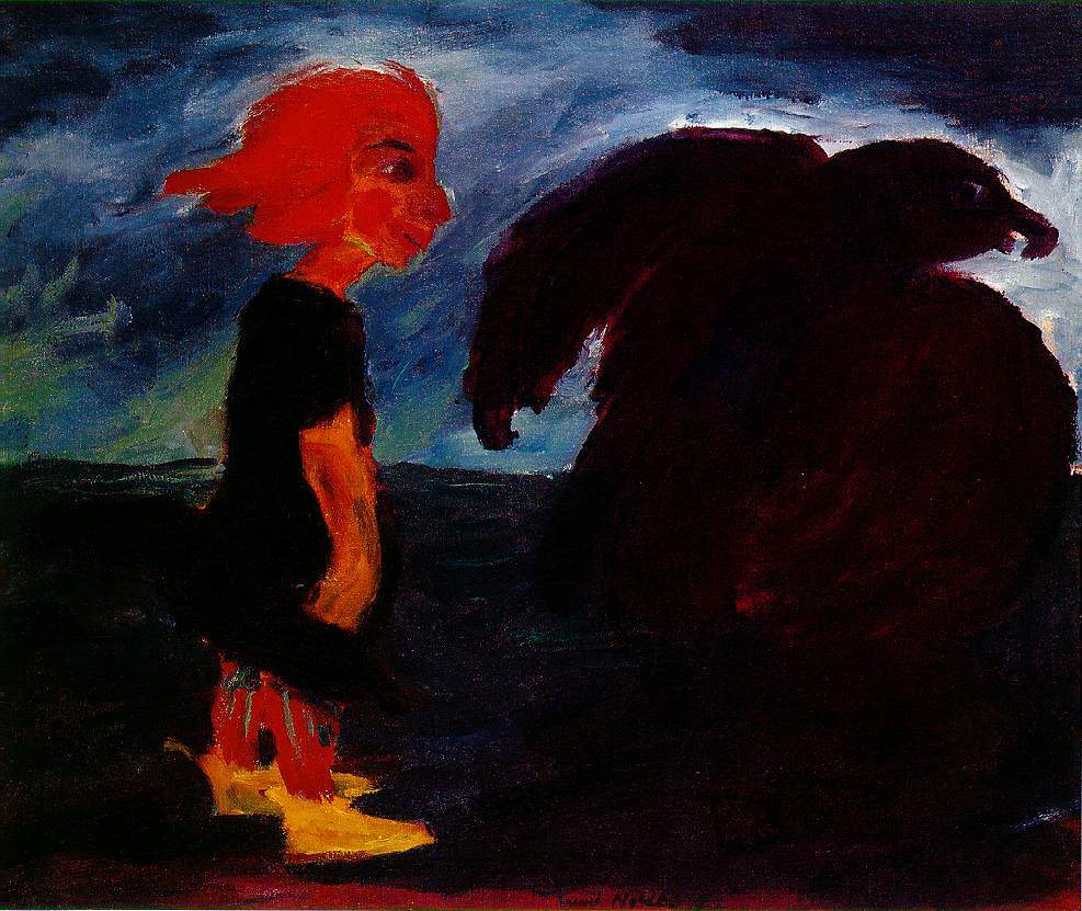 Child and Large Bird — Эмиль Нольде