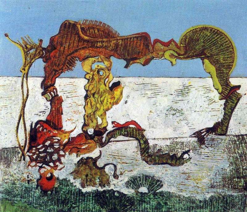 Child, Horse, Flower and Snake — Макс Эрнст