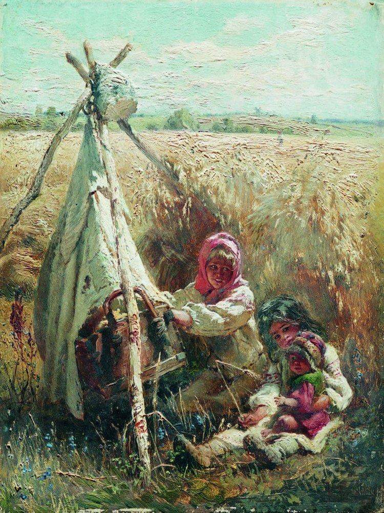 Дети в поле — Константин Маковский