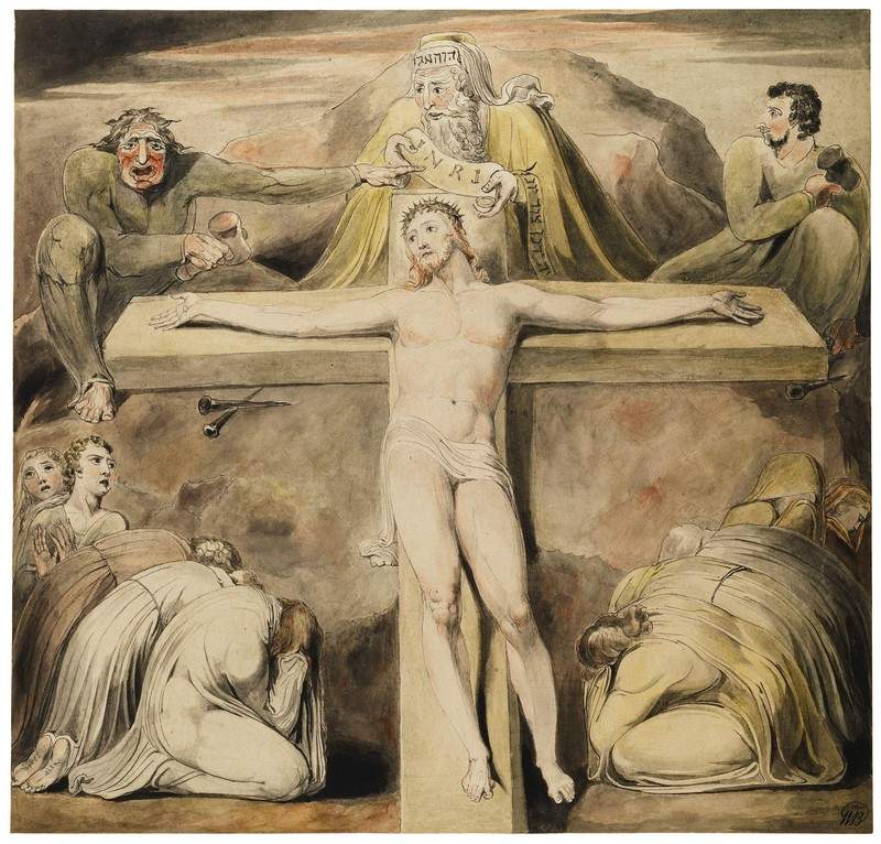 Христос, пригвожденный к кресту. Третий час — Уильям Блейк