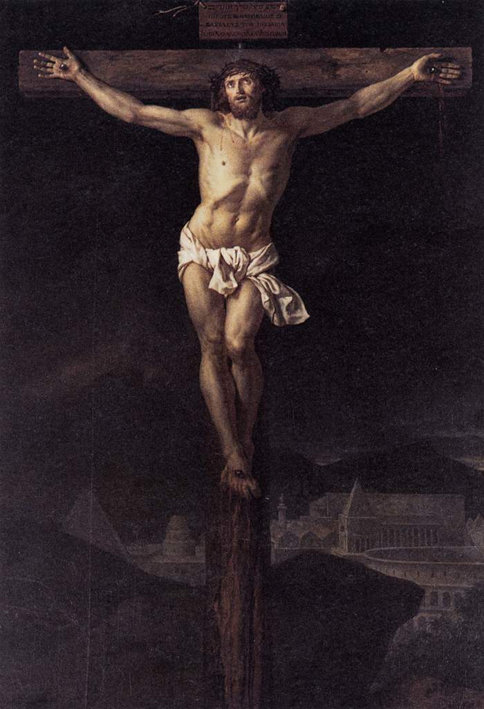 Христос на кресте — Жак Луи Давид