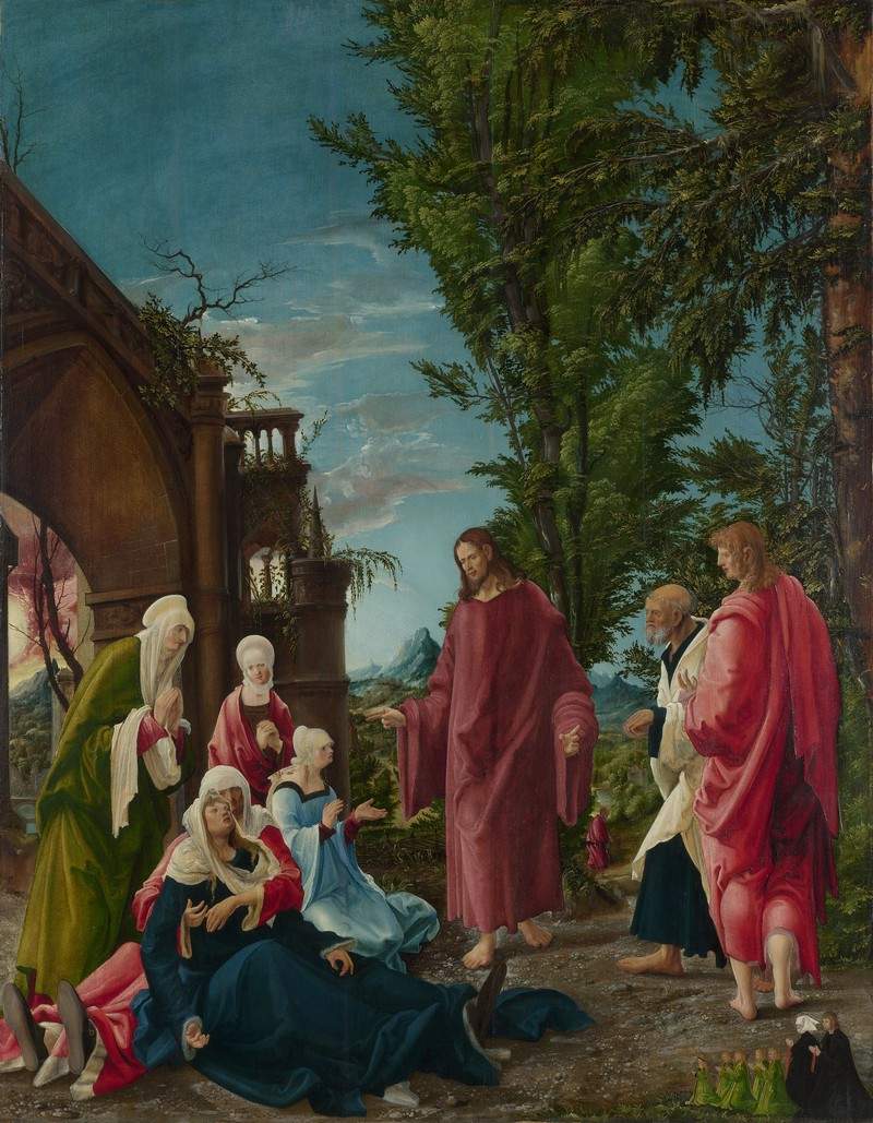 Христос покидает мать — Альбрехт Альтдорфер