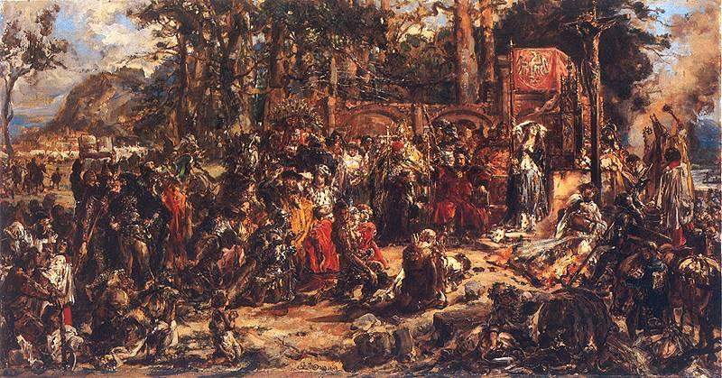 Christianization of Lithuania A D 1387 — Ян Матейко