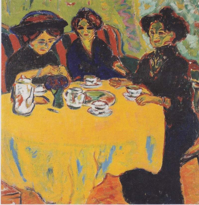 Coffee Drinking Women — Эрнст Людвиг Кирхнер