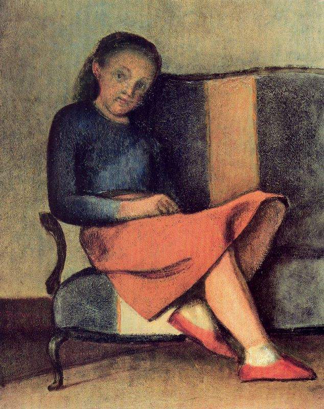 Colette sitting — Бальтюс