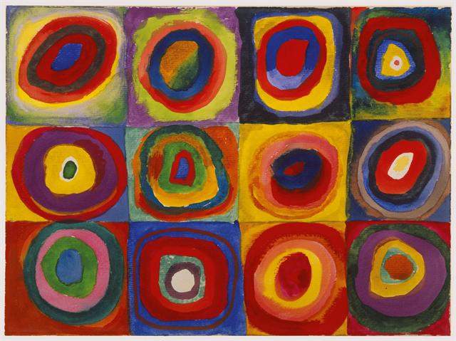 Color Study: Squares with Concentric Circles — Василий Кандинский