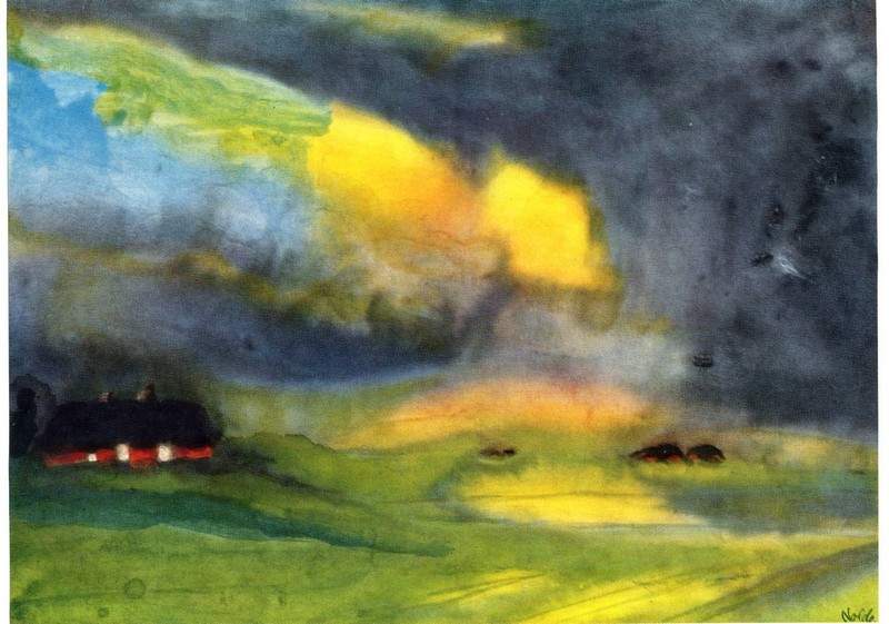 Colored sky above the Marais — Эмиль Нольде