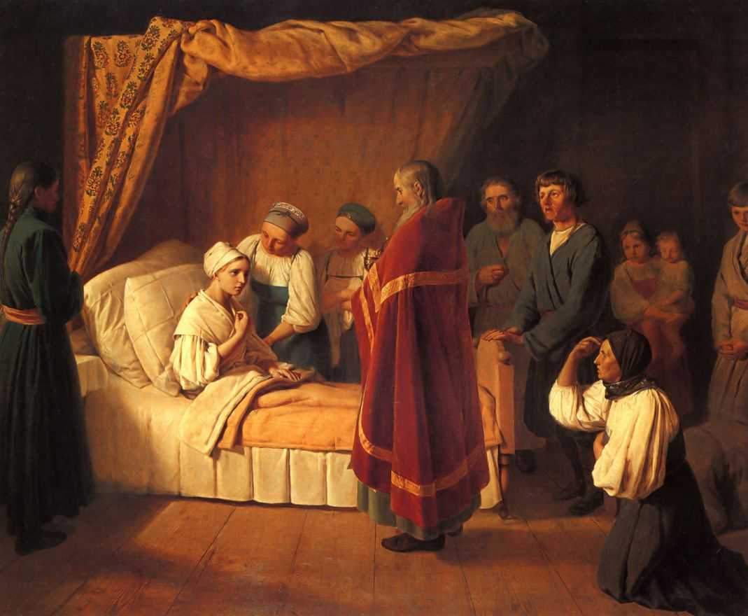 Communion of Dying — Алексей Венецианов