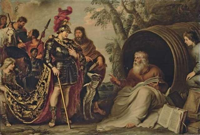 Alexander and Diogenes — Корнелис де Вос