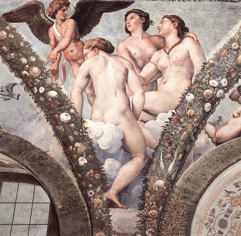 Cupid and the Three Graces — Рафаэль Санти