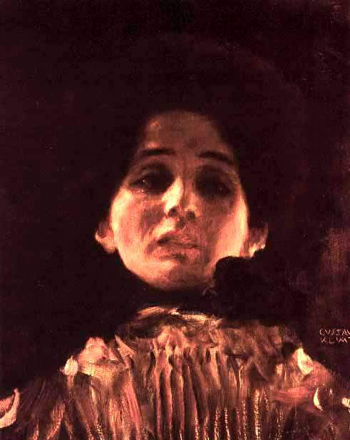 Full-face Portrait of a Lady — Густав Климт