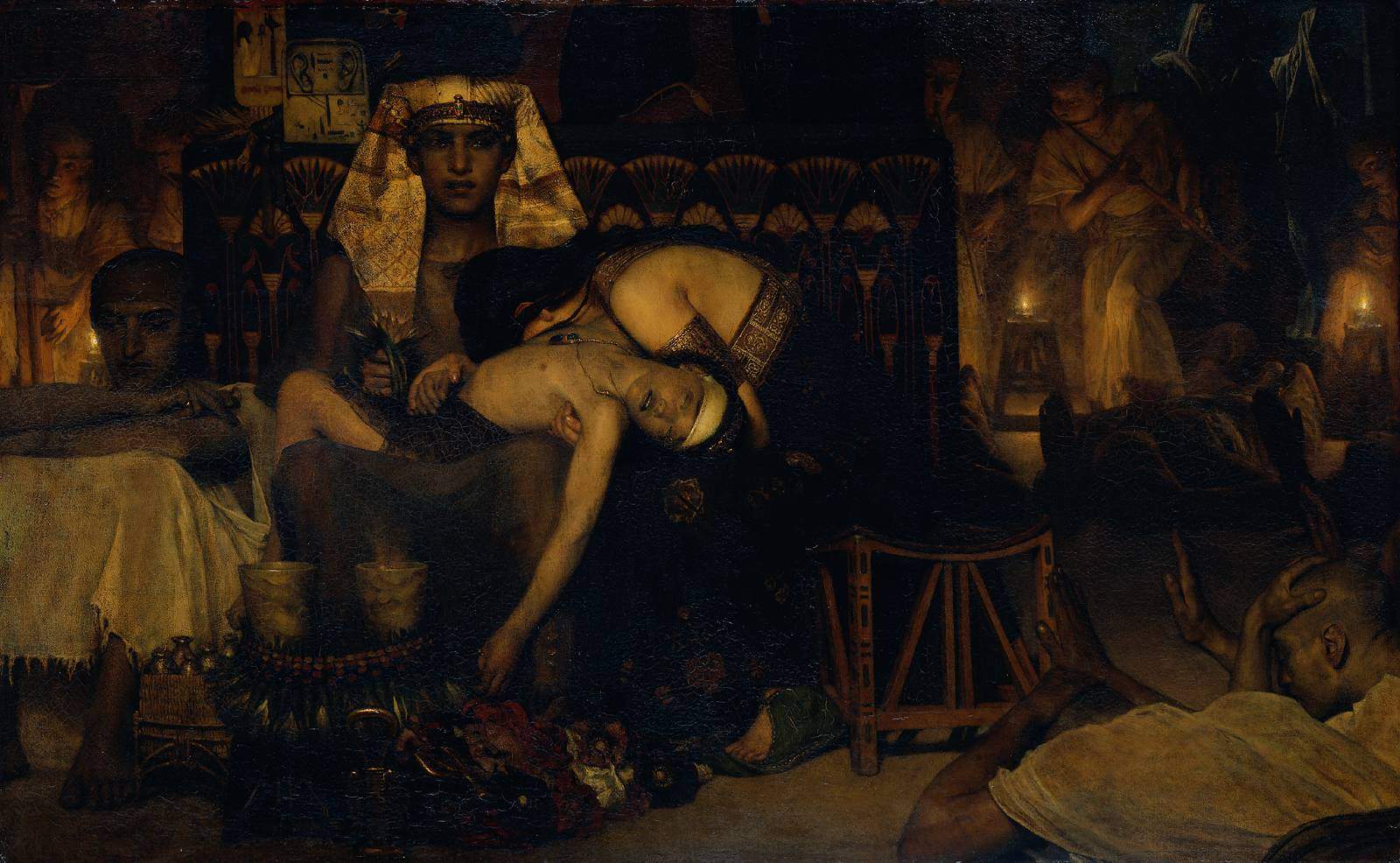 Смерть первенца фараона — Лоуренс Альма-Тадема