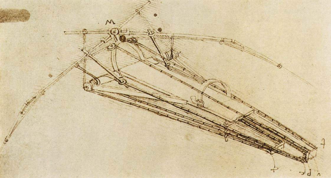 Design for a flying machine — Леонардо да Винчи