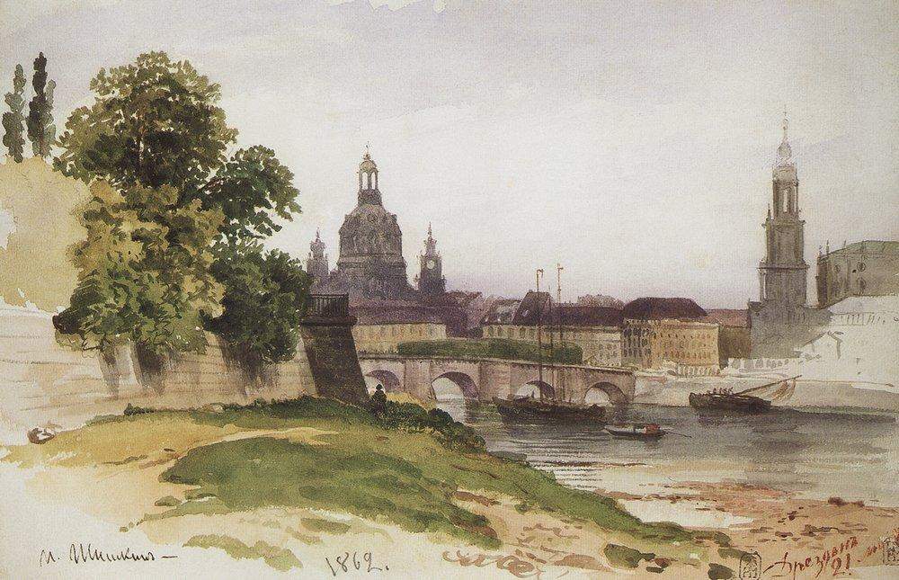 Дрезден. Мост Августа — Иван Шишкин