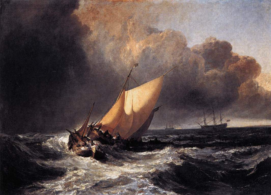 Dutch Boats in a Gale — Уильям Тёрнер