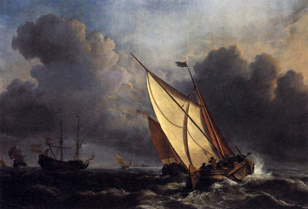 Dutch Fishing Boats in a Storm — Уильям Тёрнер