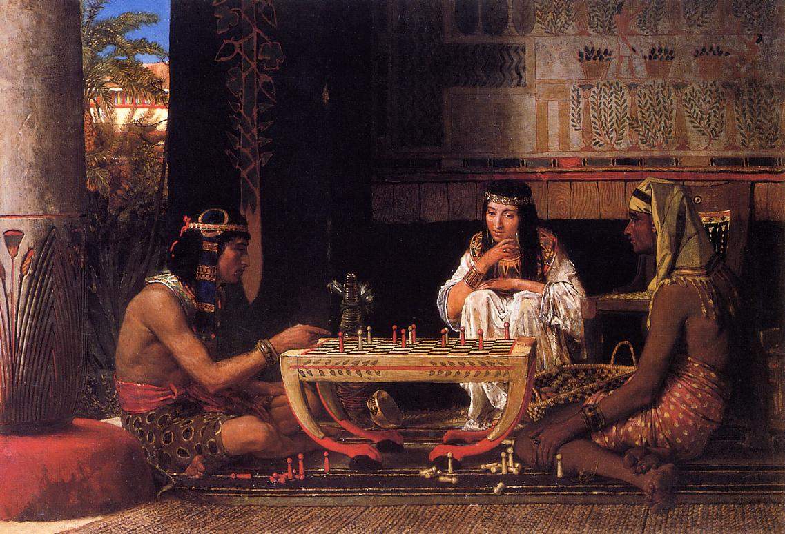 Египетские шахматисты — Лоуренс Альма-Тадема