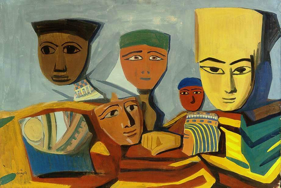 Egyptian masks — Мартирос Сарьян
