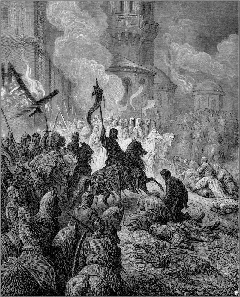 Вход крестоносцев в Константинополь в 1204 году — Гюстав Доре