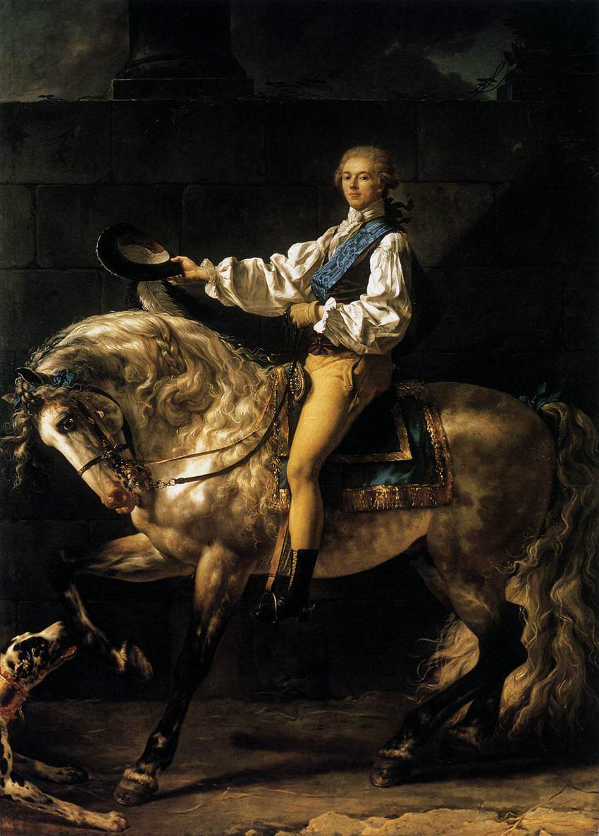 Конный портрет Станислава Костки Потоцкого — Жак Луи Давид
