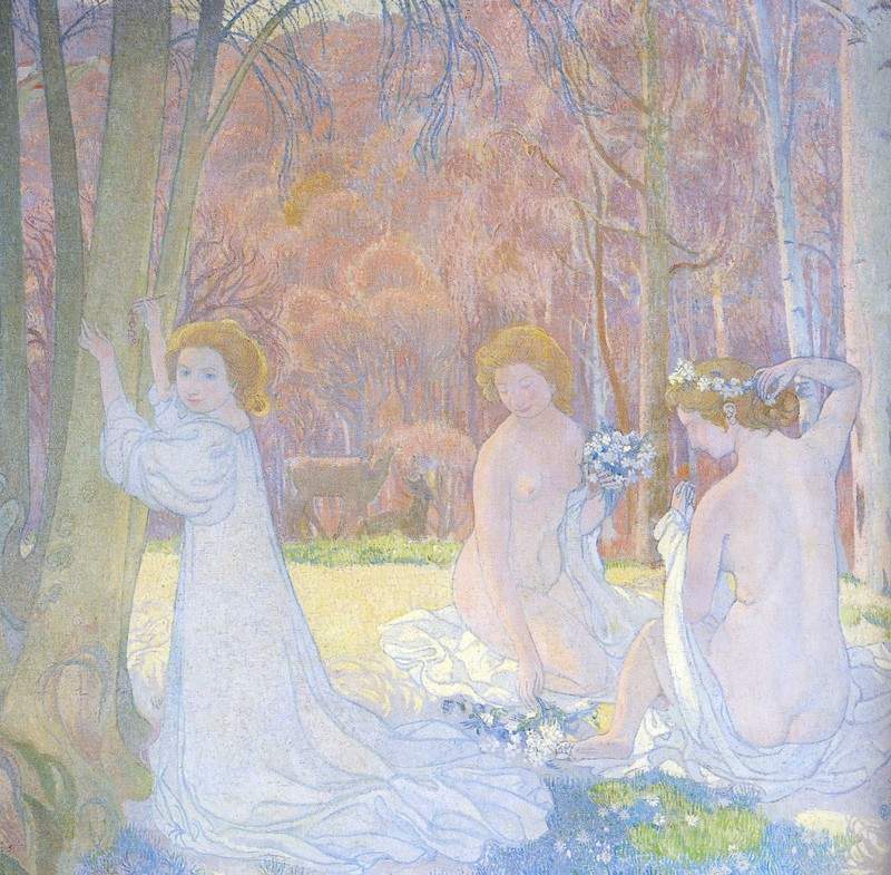 Figures In A Spring Landscape — Морис Дени